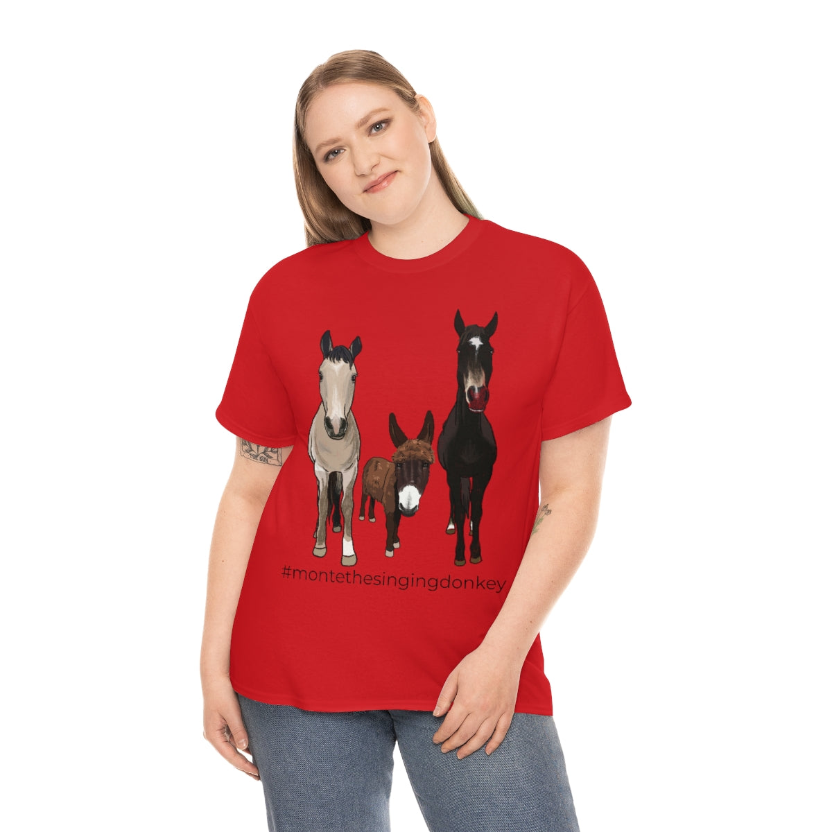 Monte the Singing Donkey and The Brudders Unisex Heavy Cotton Tee (S-5X)