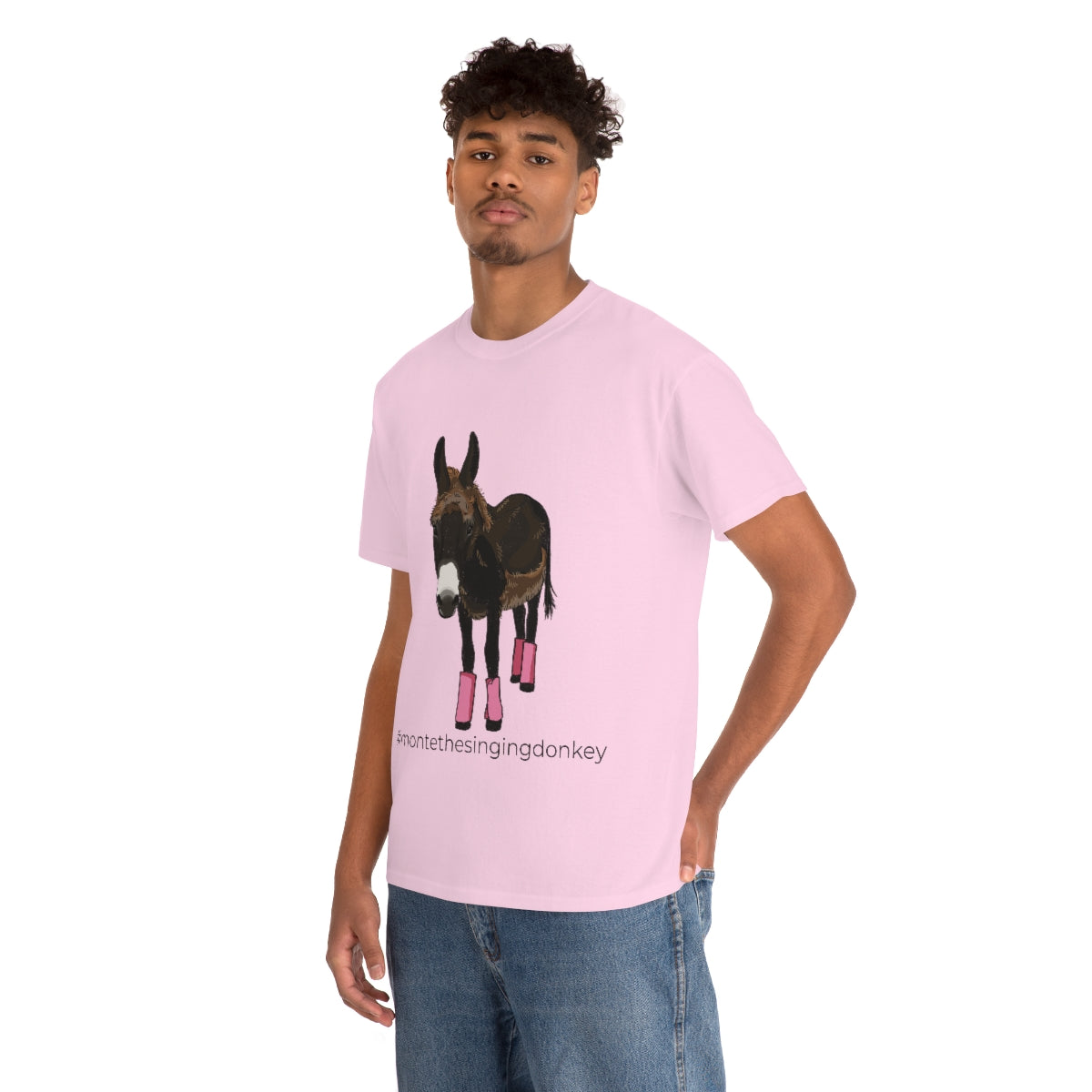 Monte the Singing Donkey Fly Gear Unisex Heavy Cotton Tee (S-5X)