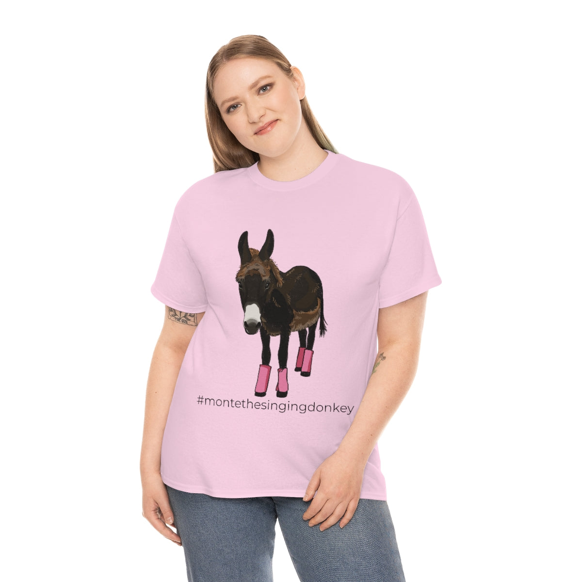 Monte the Singing Donkey Fly Gear Unisex Heavy Cotton Tee (S-5X)