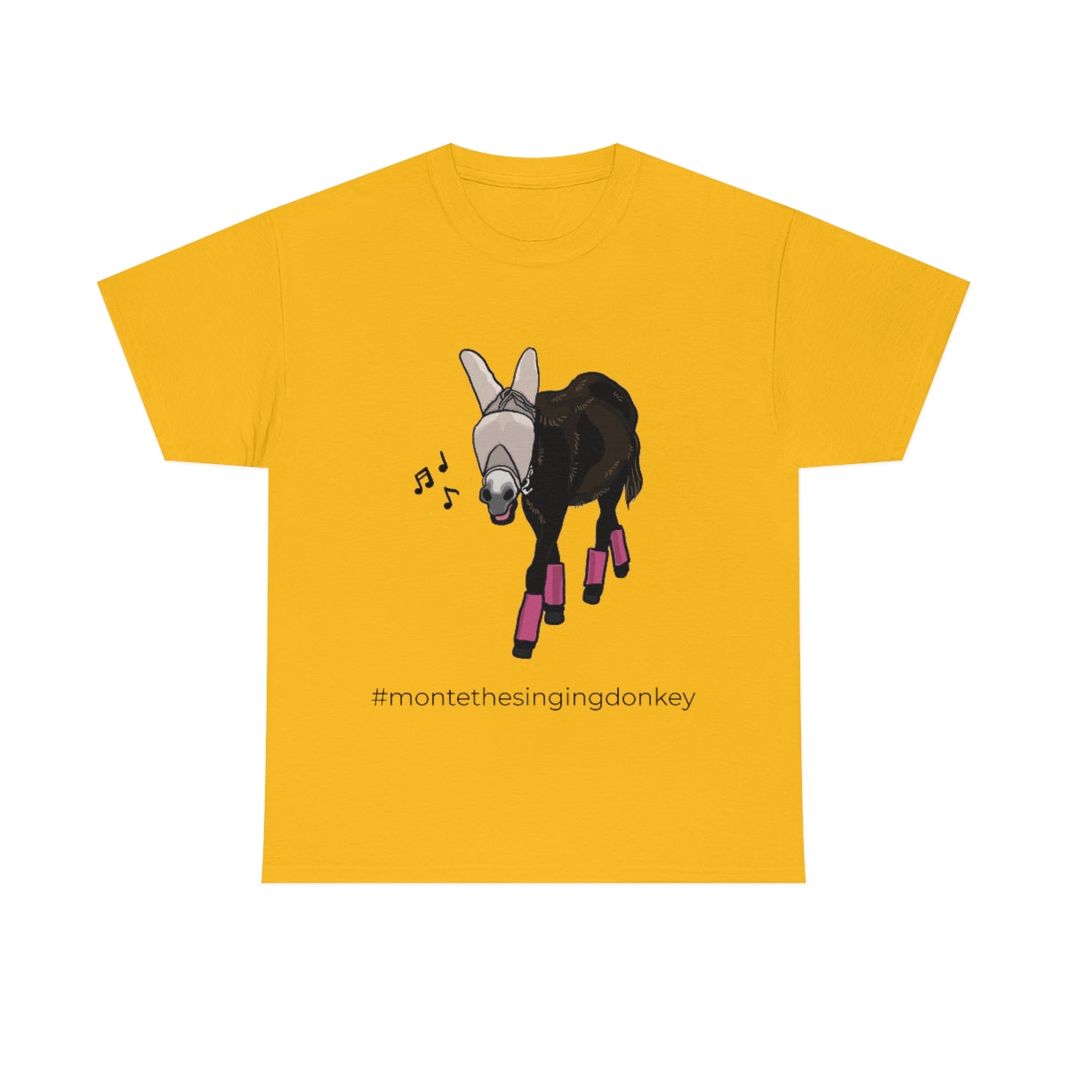 Monte the Singing Donkey Fly Gear Unisex Heavy Cotton Tee (S-5X)