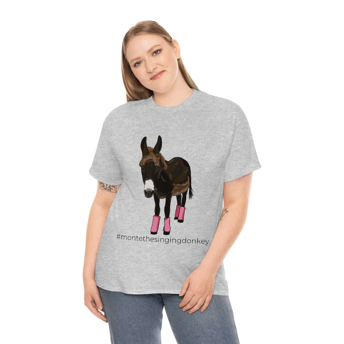 Monte the Singing Donkey Fly Gear Unisex Heavy Cotton Tee (S-5X)