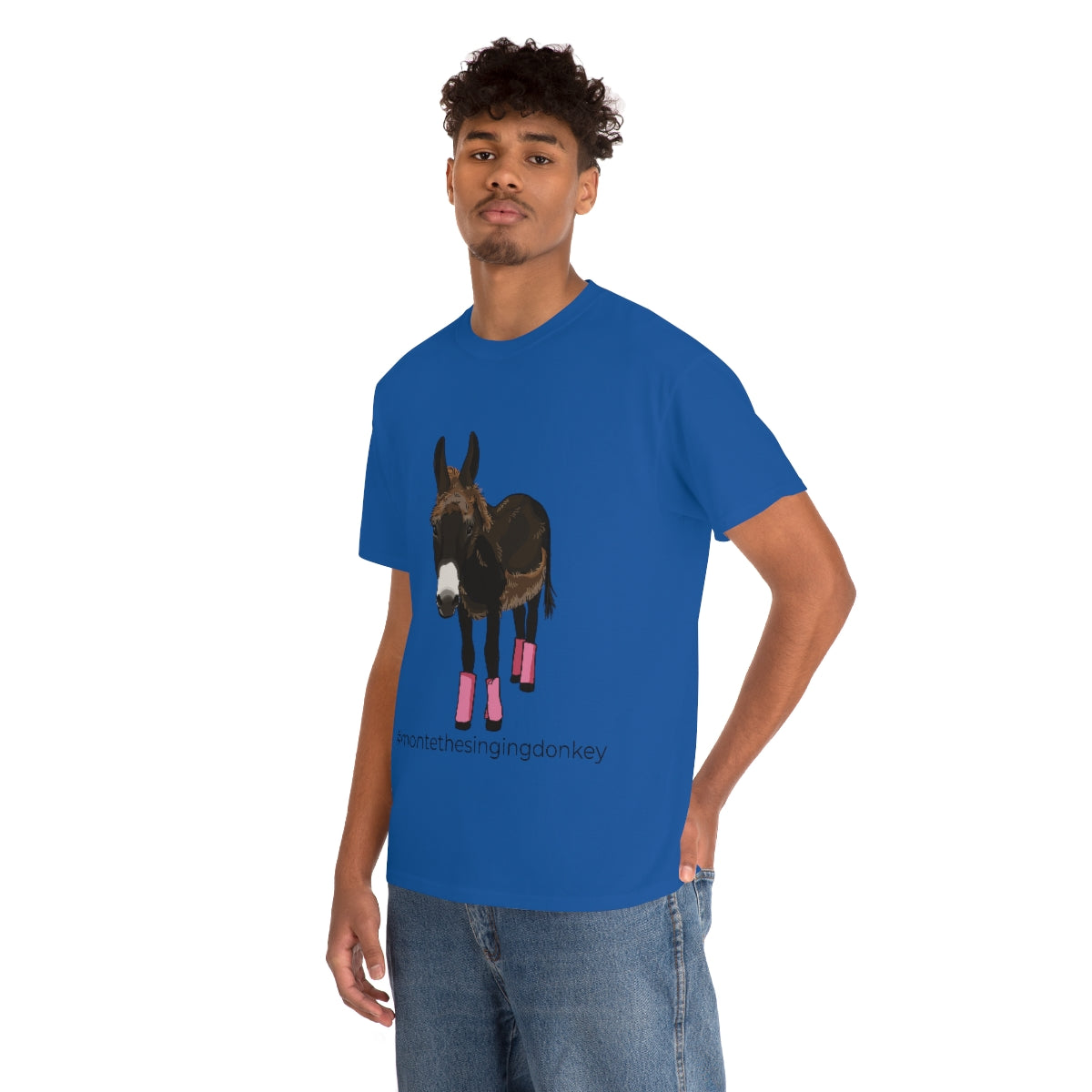Monte the Singing Donkey Fly Gear Unisex Heavy Cotton Tee (S-5X)
