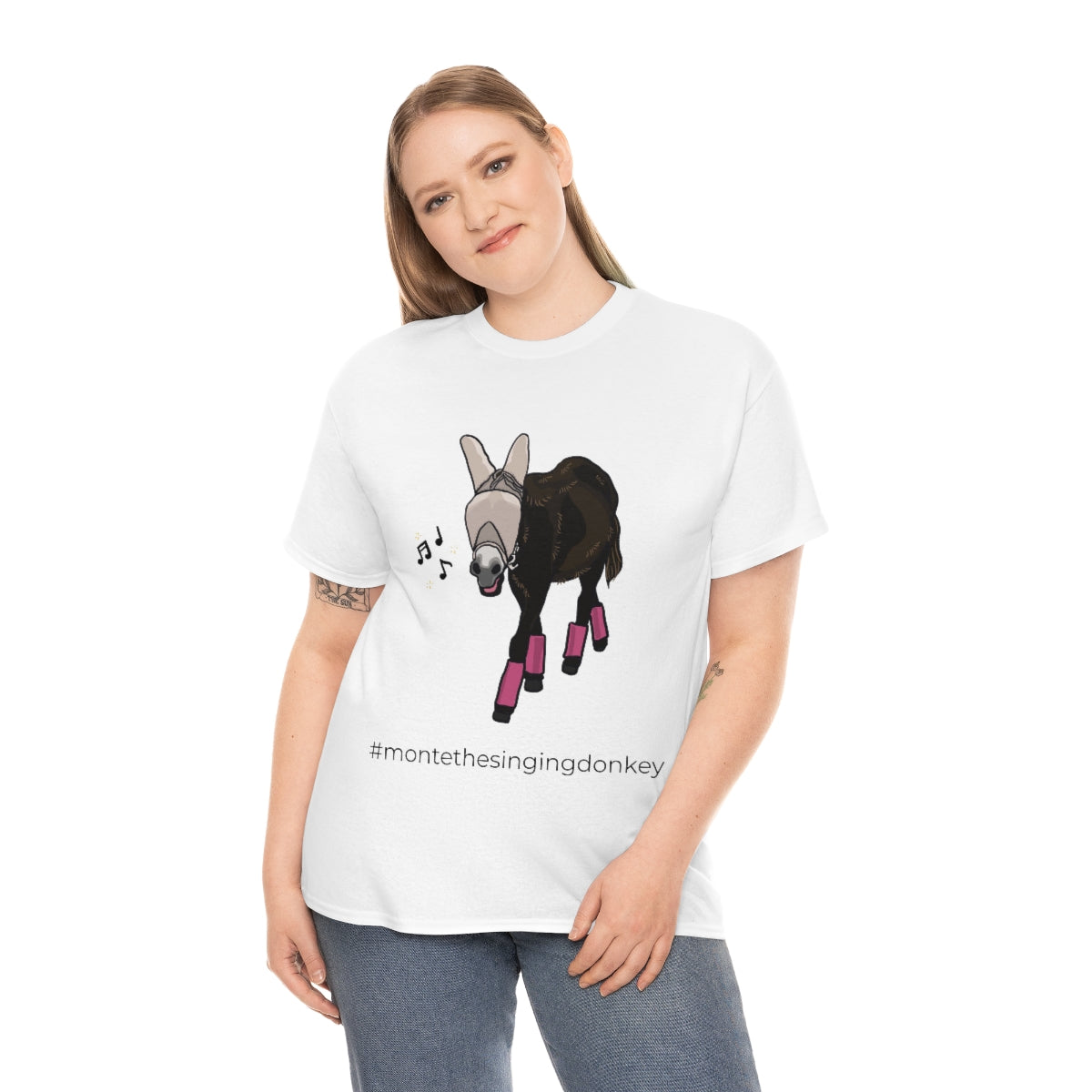Monte the Singing Donkey Fly Gear Unisex Heavy Cotton Tee (S-5X)