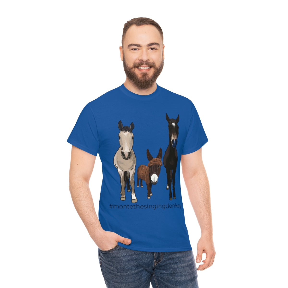Monte the Singing Donkey and The Brudders Unisex Heavy Cotton Tee (S-5X)