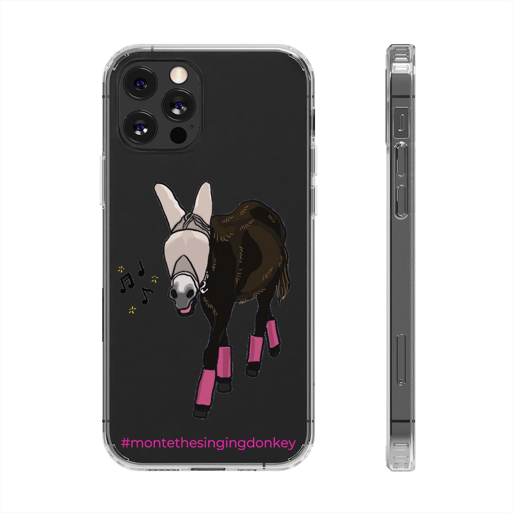 Monte the Singing Donkey Fly Gear Phone Clear Phone Case - iPhone 11-13 (mini - Pro Max)