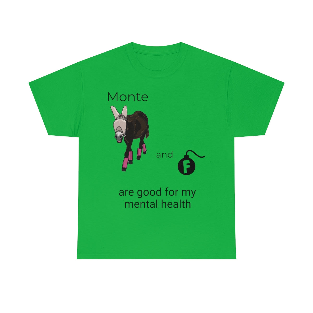Monte and F-Bombs Are Good for my Mental Health Unisex Heavy Cotton Tee (S-3XL)