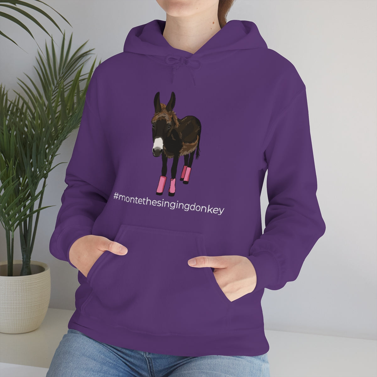 Monte the Singing Donkey Summer Cut Unisex Heavy Blend™ Hooded Sweatshirt (S-5XL)