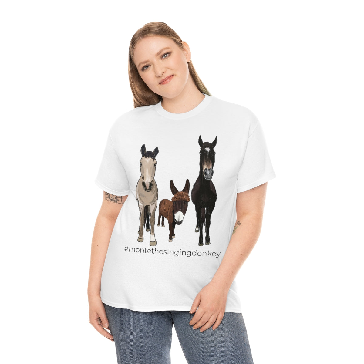 Monte the Singing Donkey and The Brudders Unisex Heavy Cotton Tee (S-3X)