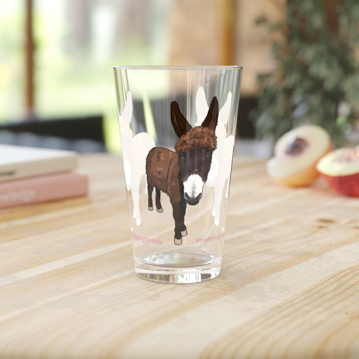 Monte the Singing Donkey - Classic Pint Glass, 16oz