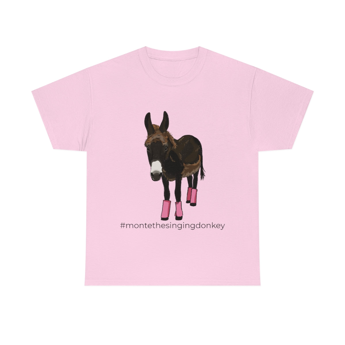 Monte the Singing Donkey Fly Gear Unisex Heavy Cotton Tee (S-5X)