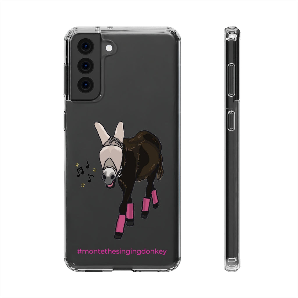 Monte the Singing Donkey Samsung Galaxy S21-22 Clear Phone Case