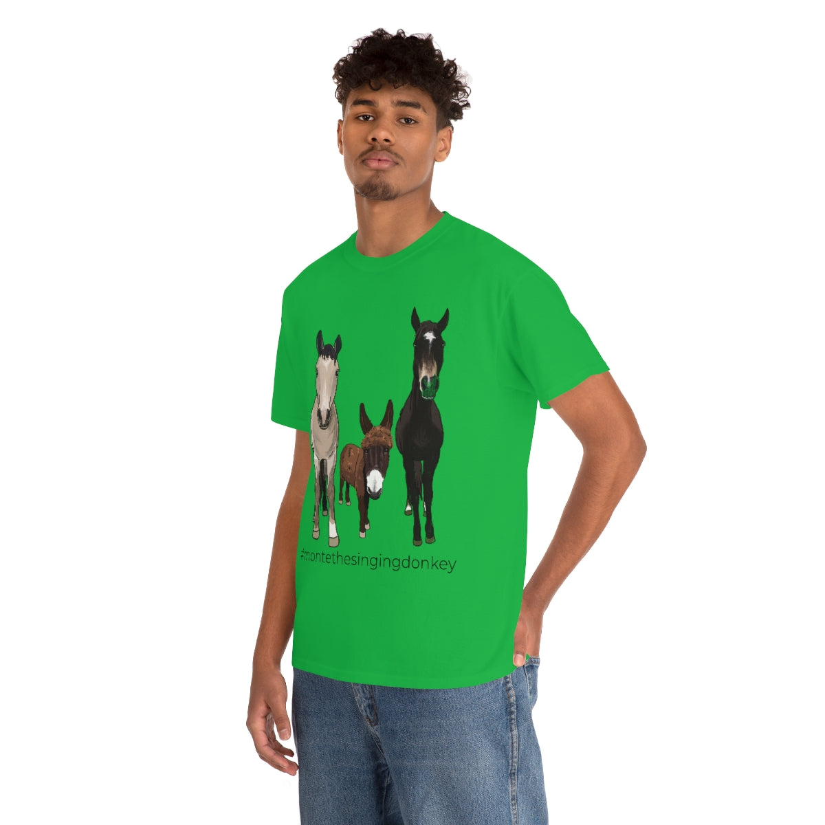 Monte the Singing Donkey and The Brudders Unisex Heavy Cotton Tee (S-3X)