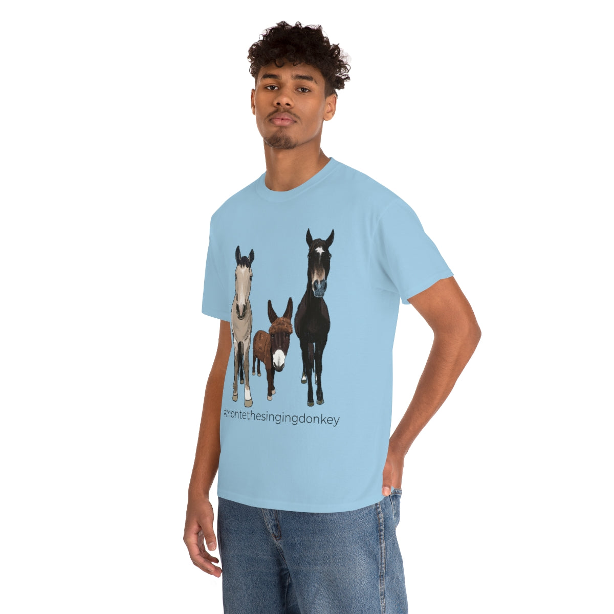 Monte the Singing Donkey and The Brudders Unisex Heavy Cotton Tee (S-3X)