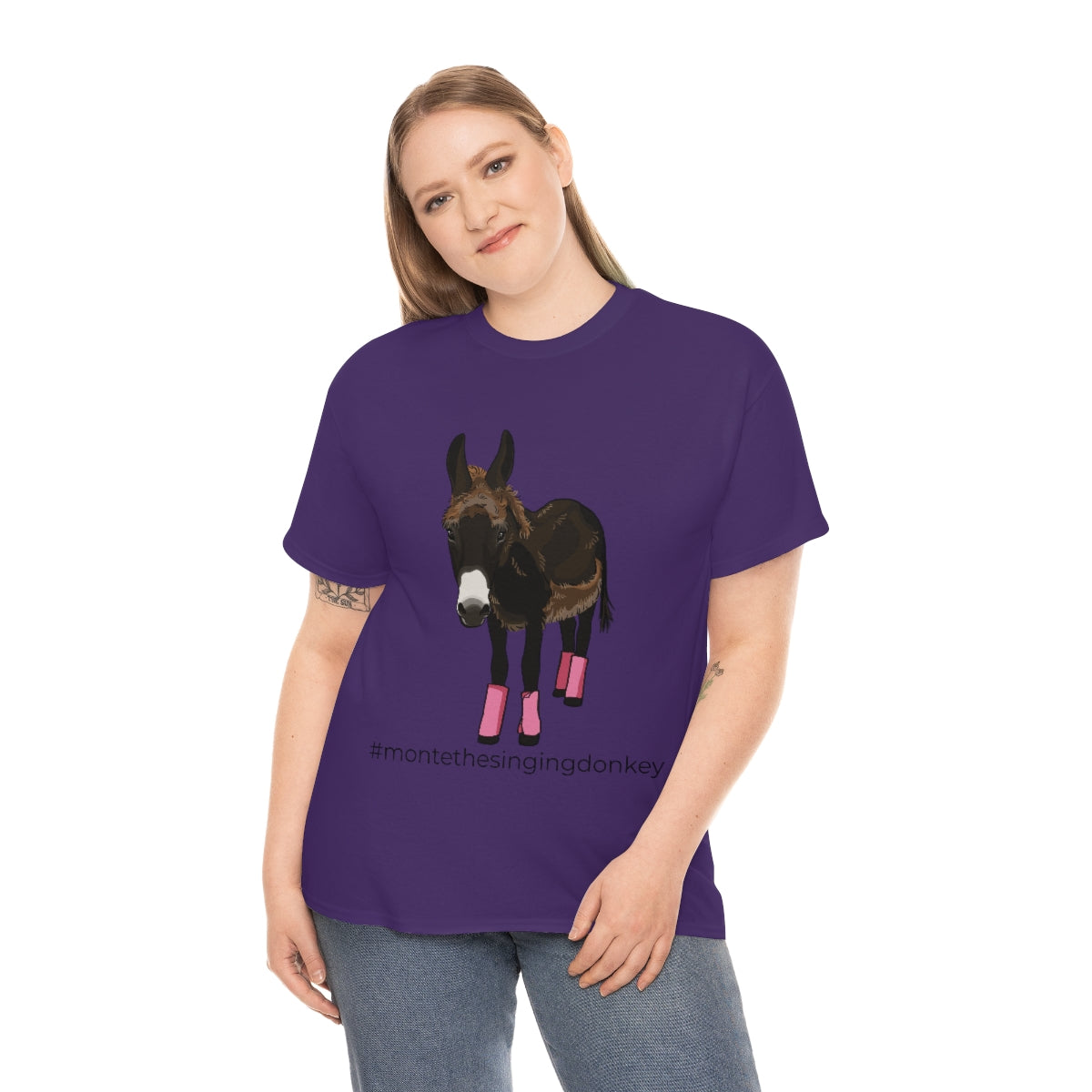 Monte the Singing Donkey Fly Gear Unisex Heavy Cotton Tee (S-5X)