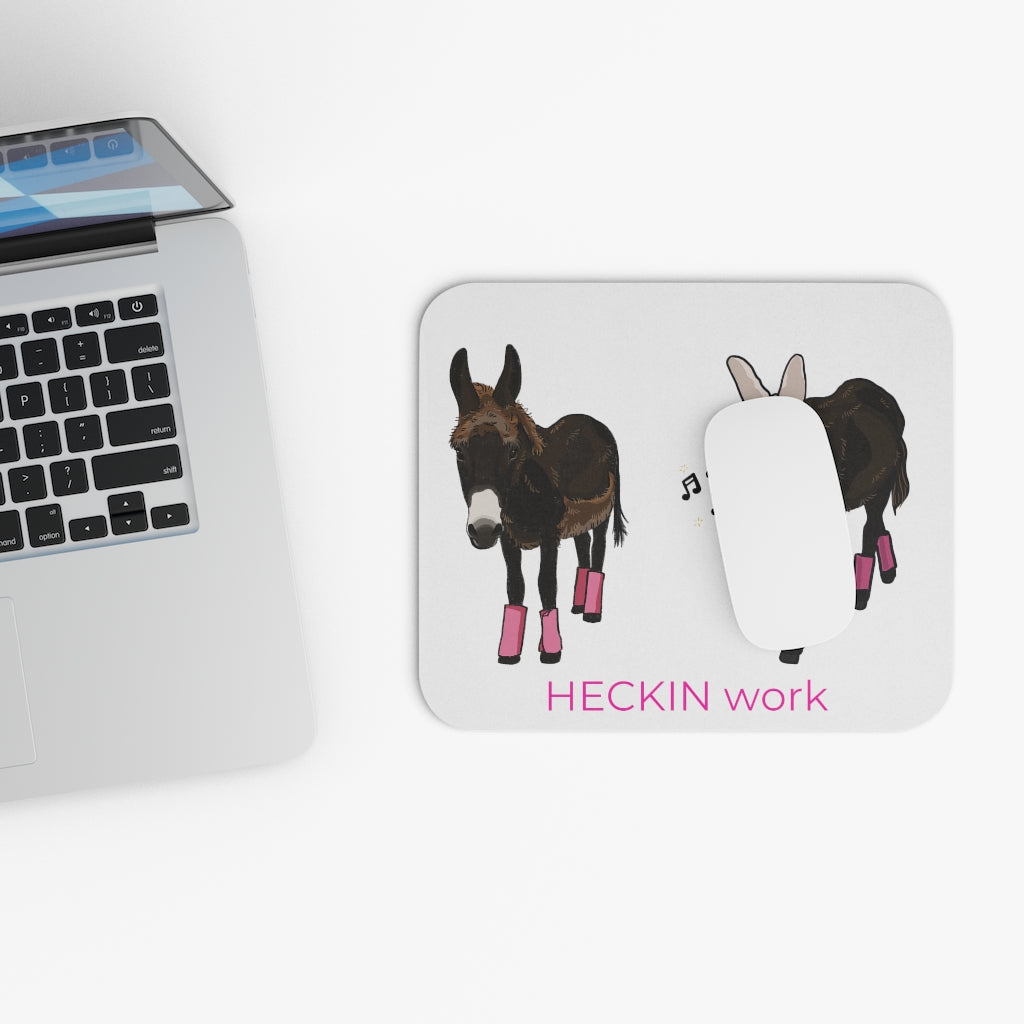 Monte the Singing Donkey HECKIN Work Mouse Pad