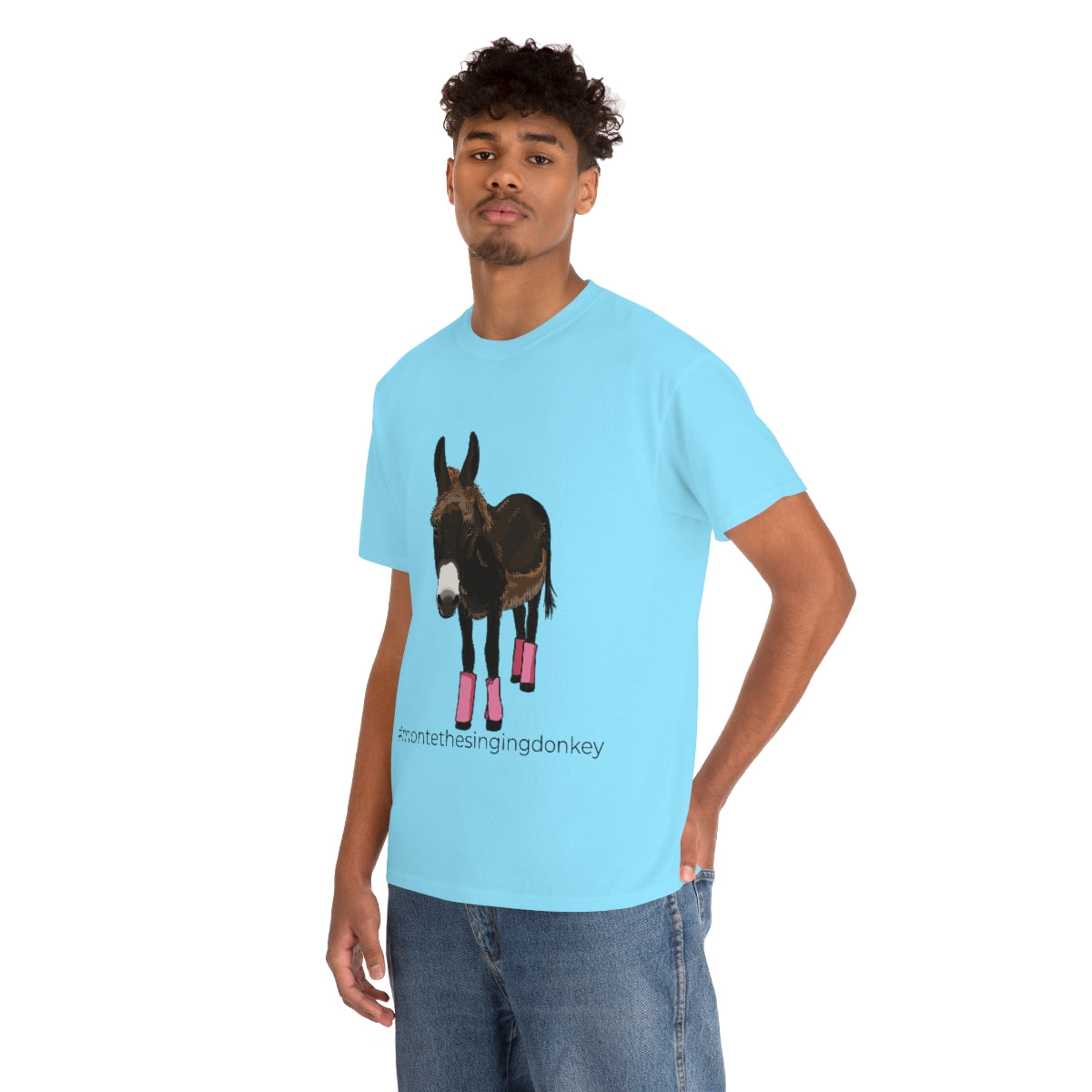 Monte the Singing Donkey Summer Cut Unisex Heavy Cotton Tee (S-3X)