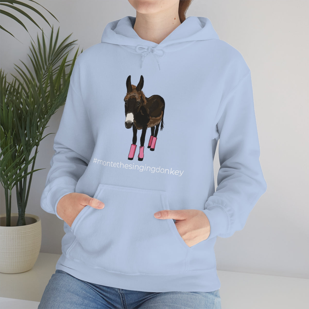 Monte the Singing Donkey Summer Cut Unisex Heavy Blend™ Hooded Sweatshirt (S-5XL)