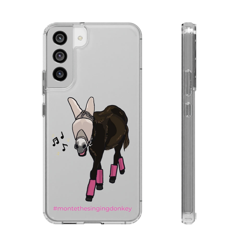Monte the Singing Donkey Samsung Galaxy S21-22 Clear Phone Case