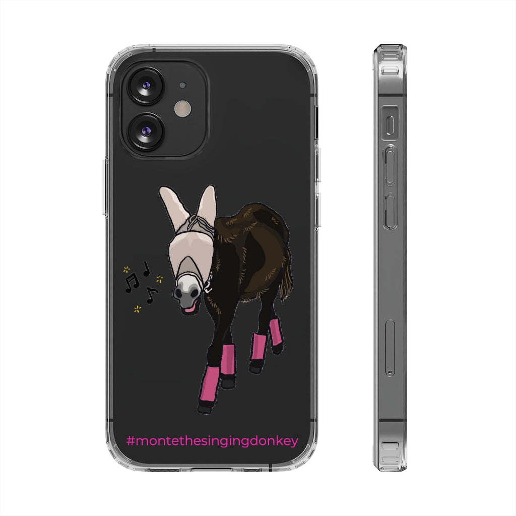 Monte the Singing Donkey Fly Gear Phone Clear Phone Case - iPhone 11-13 (mini - Pro Max)