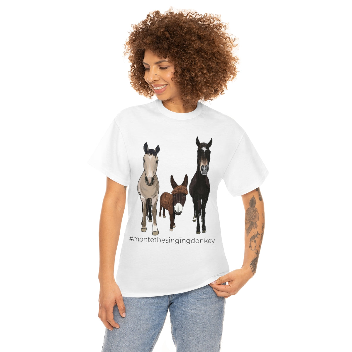 Monte the Singing Donkey and The Brudders Unisex Heavy Cotton Tee (S-3X)