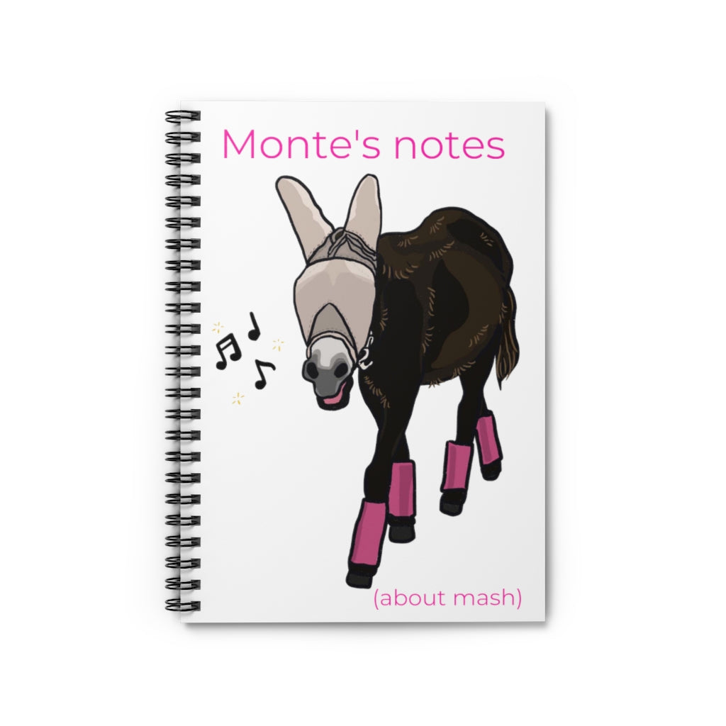 Monte’s Notes… About Mash! Spiral Notebook - Ruled Line