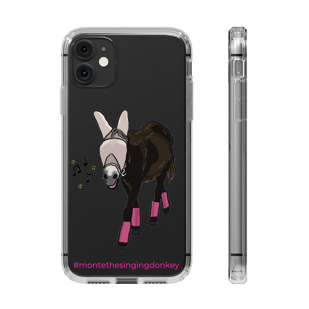 Monte the Singing Donkey Fly Gear Phone Clear Phone Case - iPhone 11-13 (mini - Pro Max)