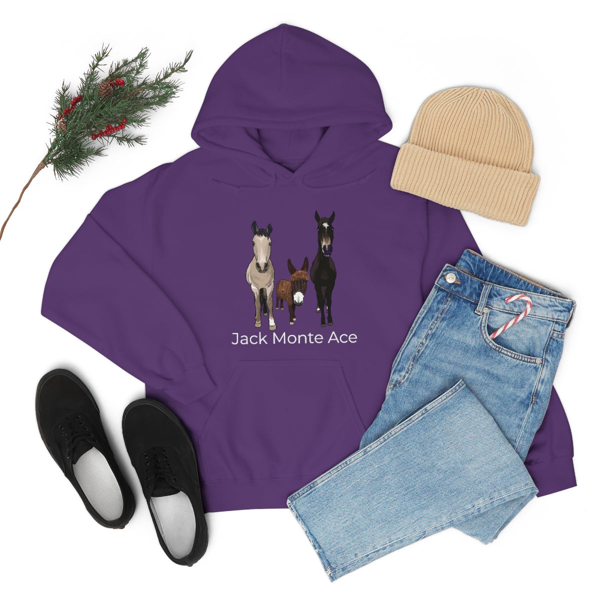 Monte the Singing Donkey and The Brudders Unisex Heavy Blend™ Hooded Sweatshirt (S-5XL)