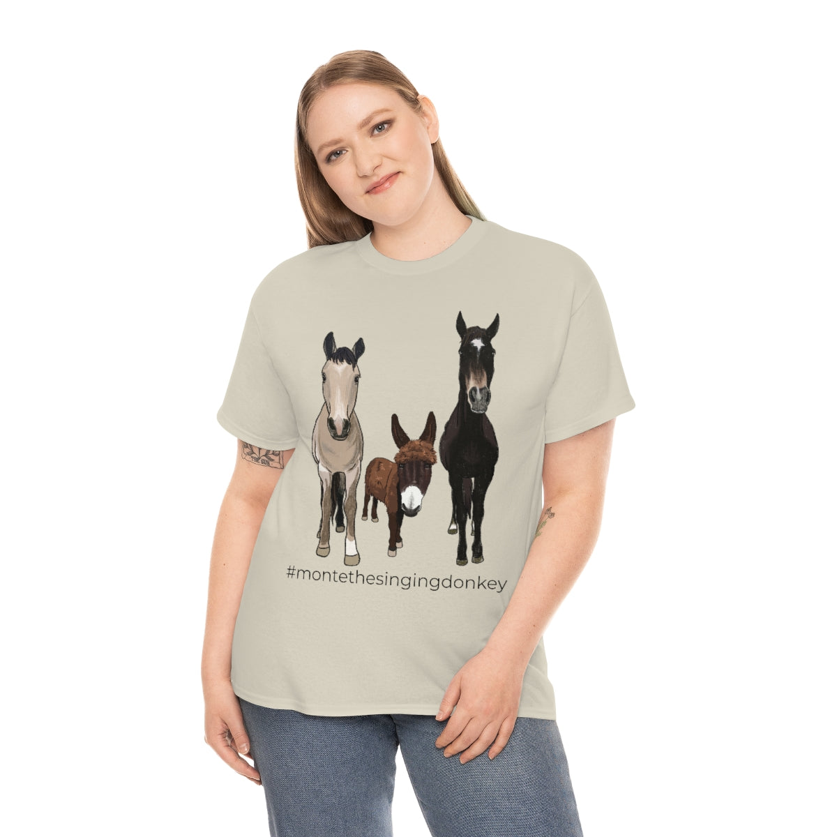 Monte the Singing Donkey and The Brudders Unisex Heavy Cotton Tee (S-3X)