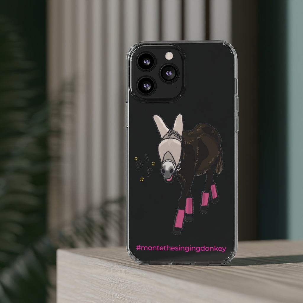 Monte the Singing Donkey Fly Gear Phone Clear Phone Case - iPhone 11-13 (mini - Pro Max)