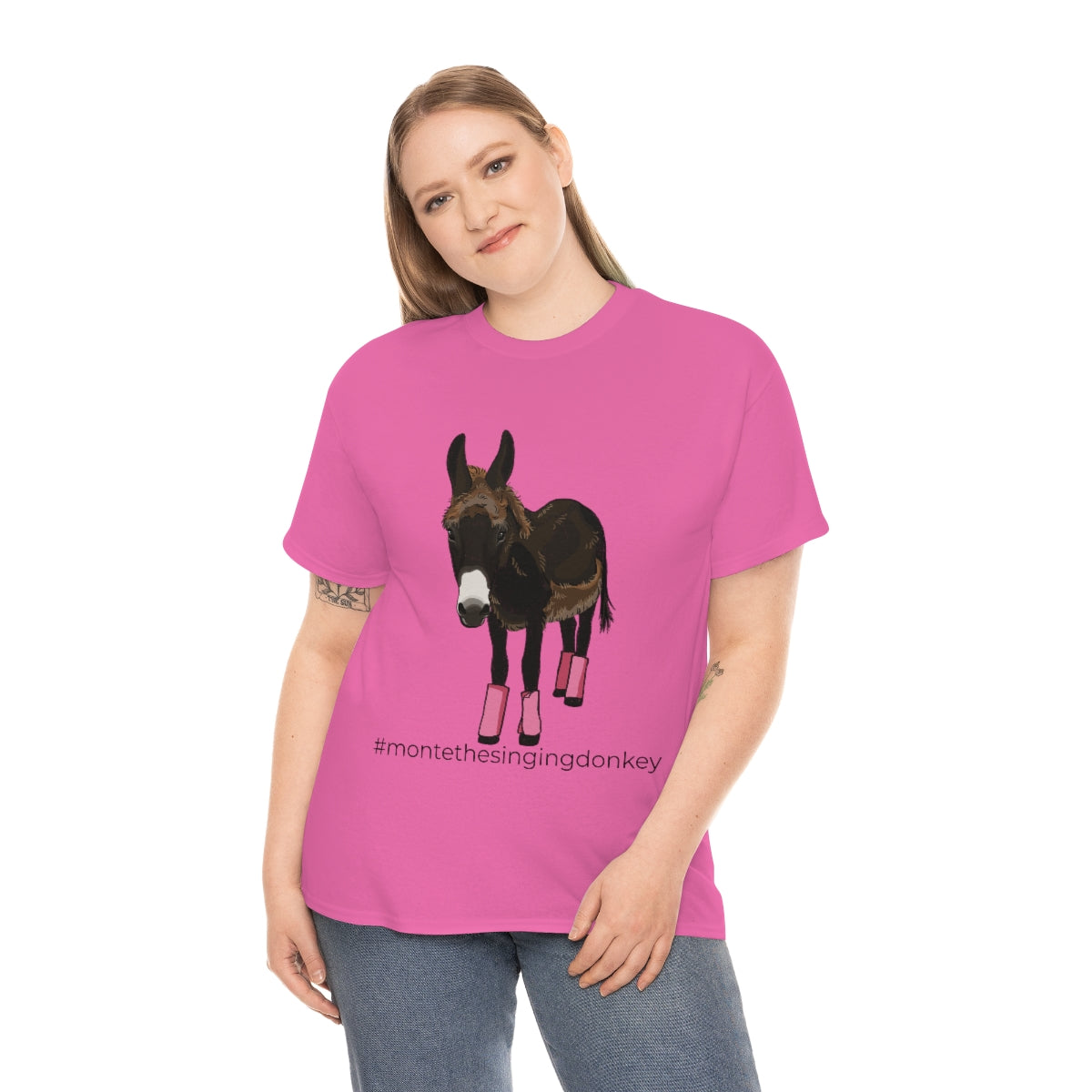Monte the Singing Donkey Summer Cut Unisex Heavy Cotton Tee (S-3X)