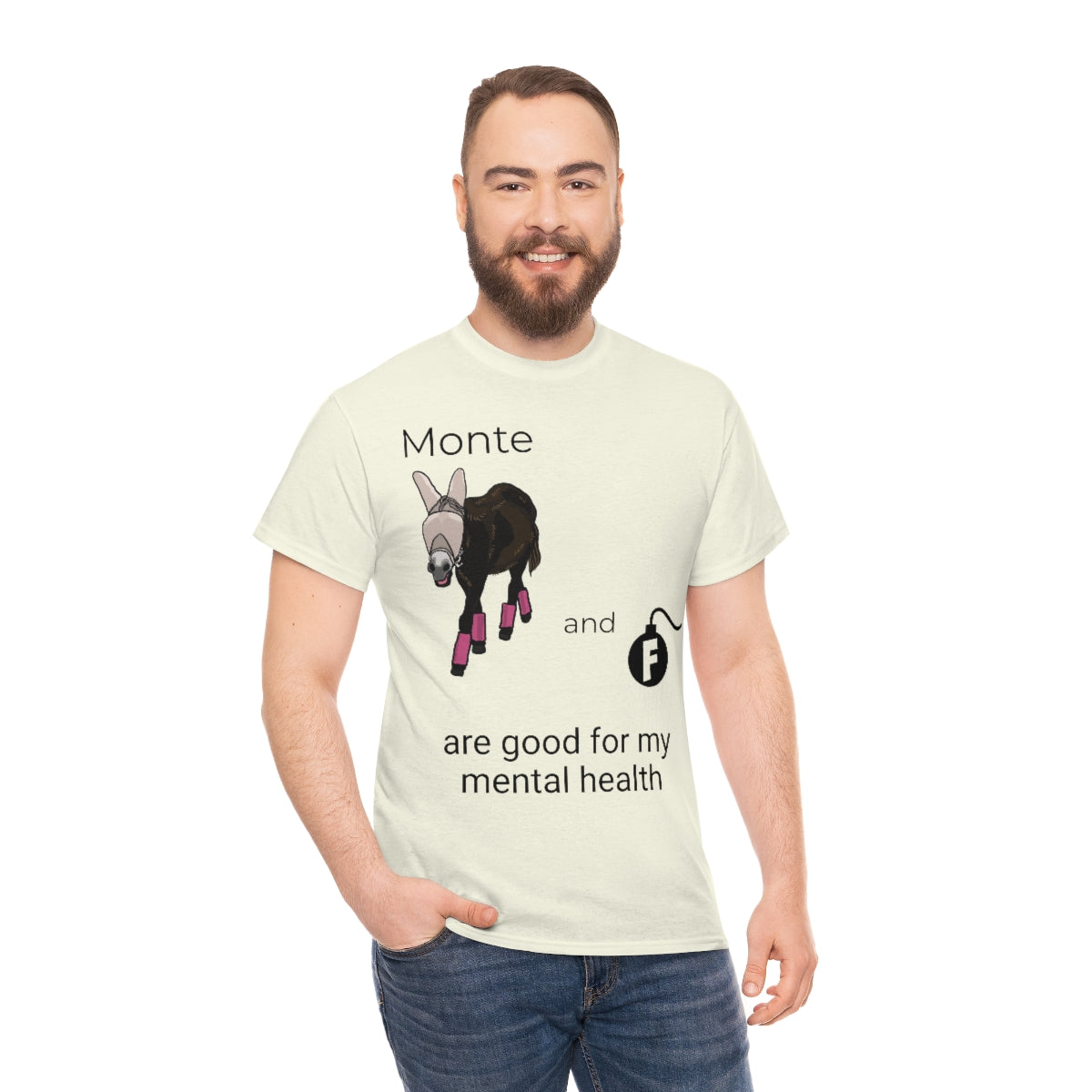 Monte and F-Bombs Are Good for my Mental Health Unisex Heavy Cotton Tee (S-3XL)