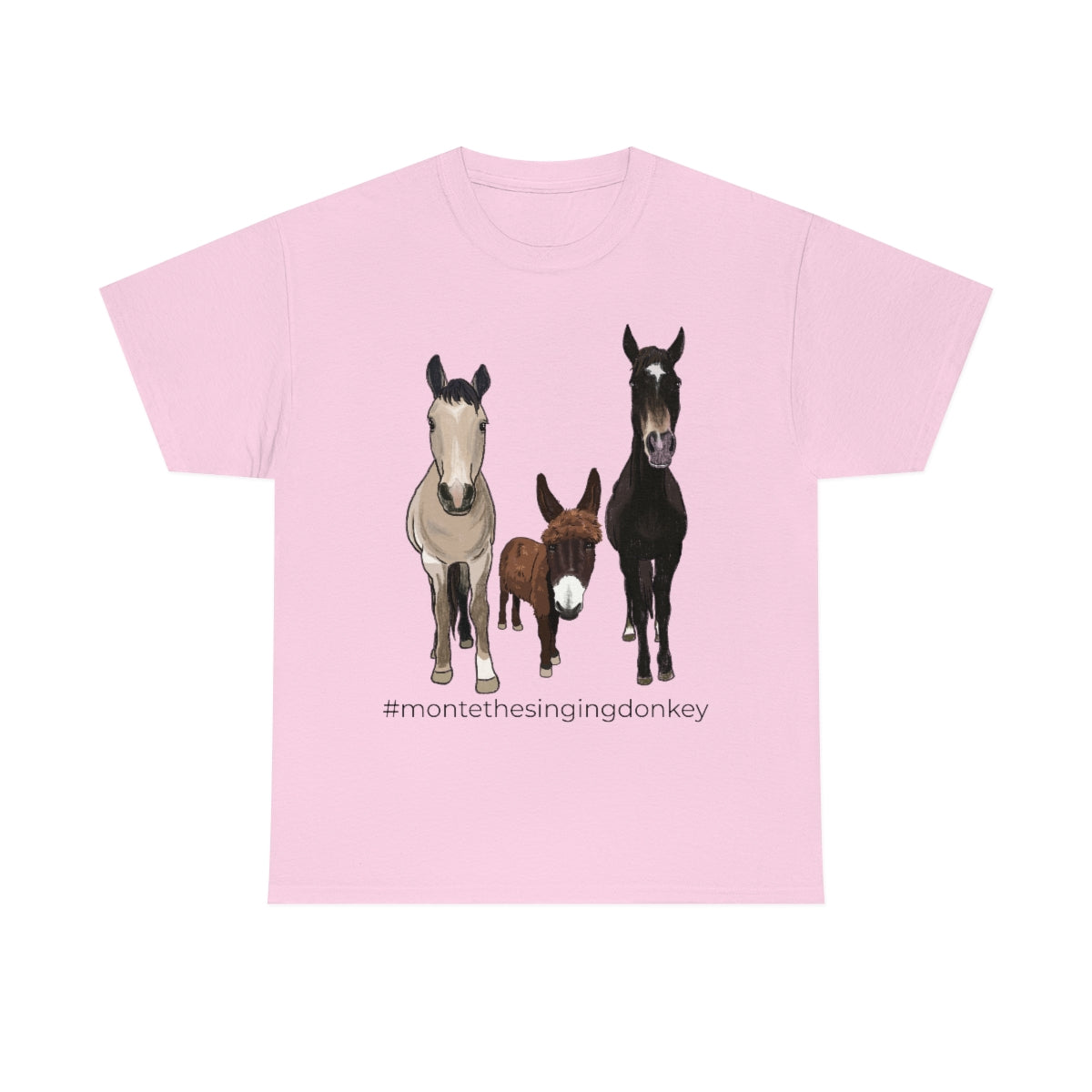 Monte the Singing Donkey and The Brudders Unisex Heavy Cotton Tee (S-3X)