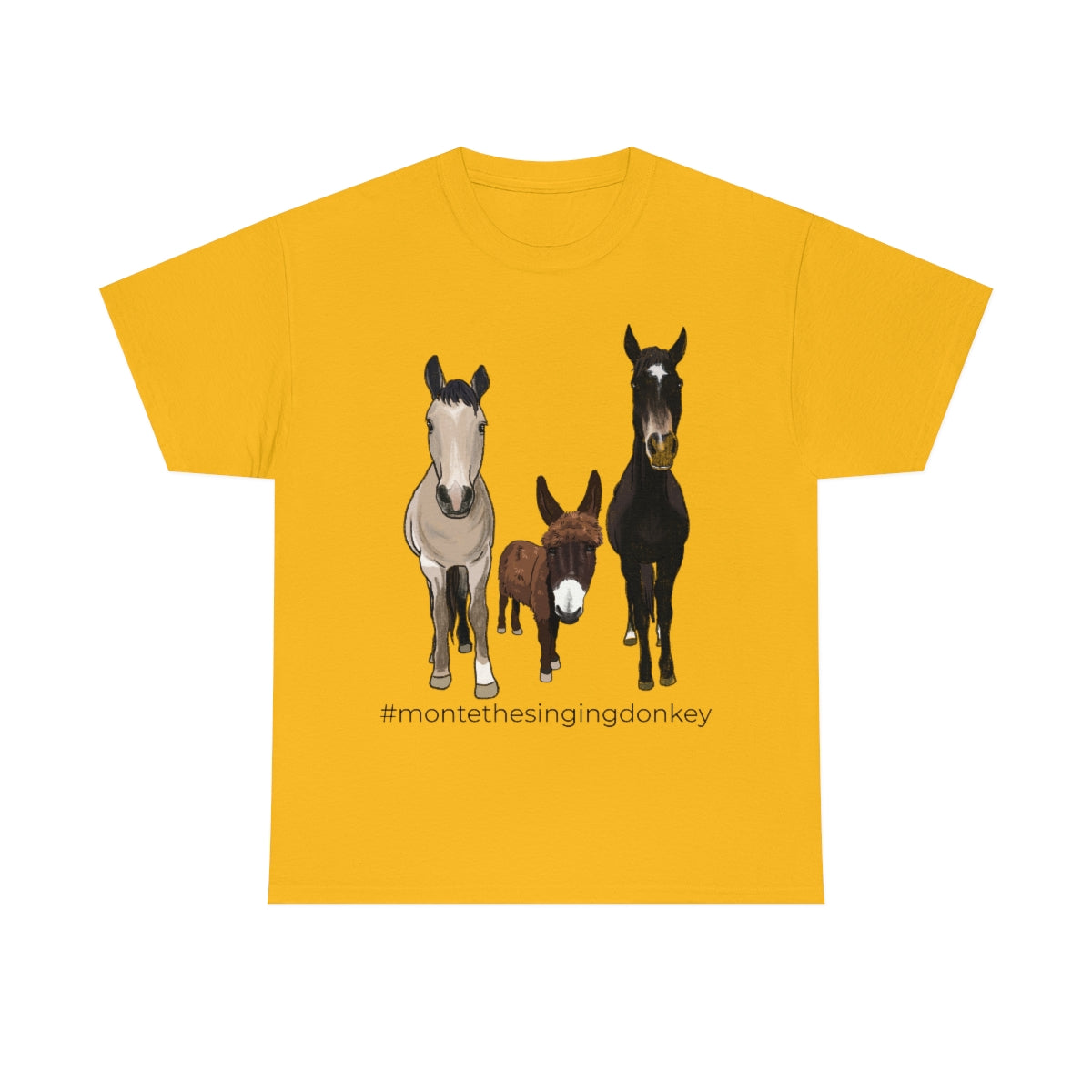 Monte the Singing Donkey and The Brudders Unisex Heavy Cotton Tee (S-5X)