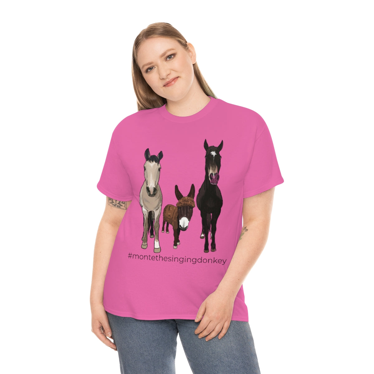 Monte the Singing Donkey and The Brudders Unisex Heavy Cotton Tee (S-3X)