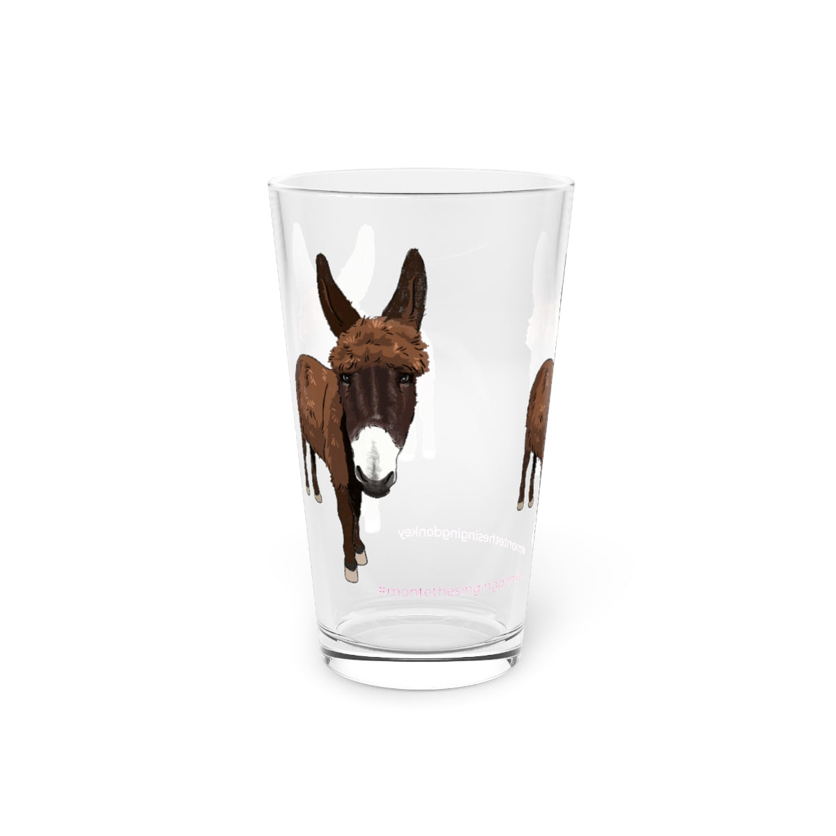 Monte the Singing Donkey - Classic Pint Glass, 16oz