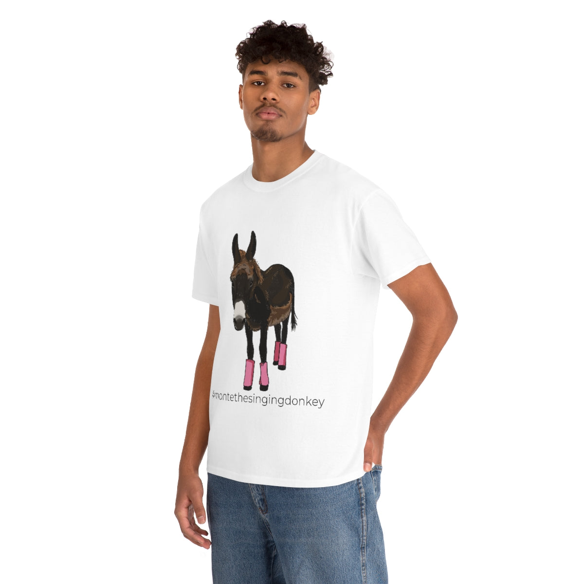 Monte the Singing Donkey Fly Gear Unisex Heavy Cotton Tee (S-5X)