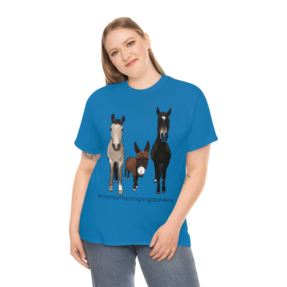 Monte the Singing Donkey and The Brudders Unisex Heavy Cotton Tee (S-3X)