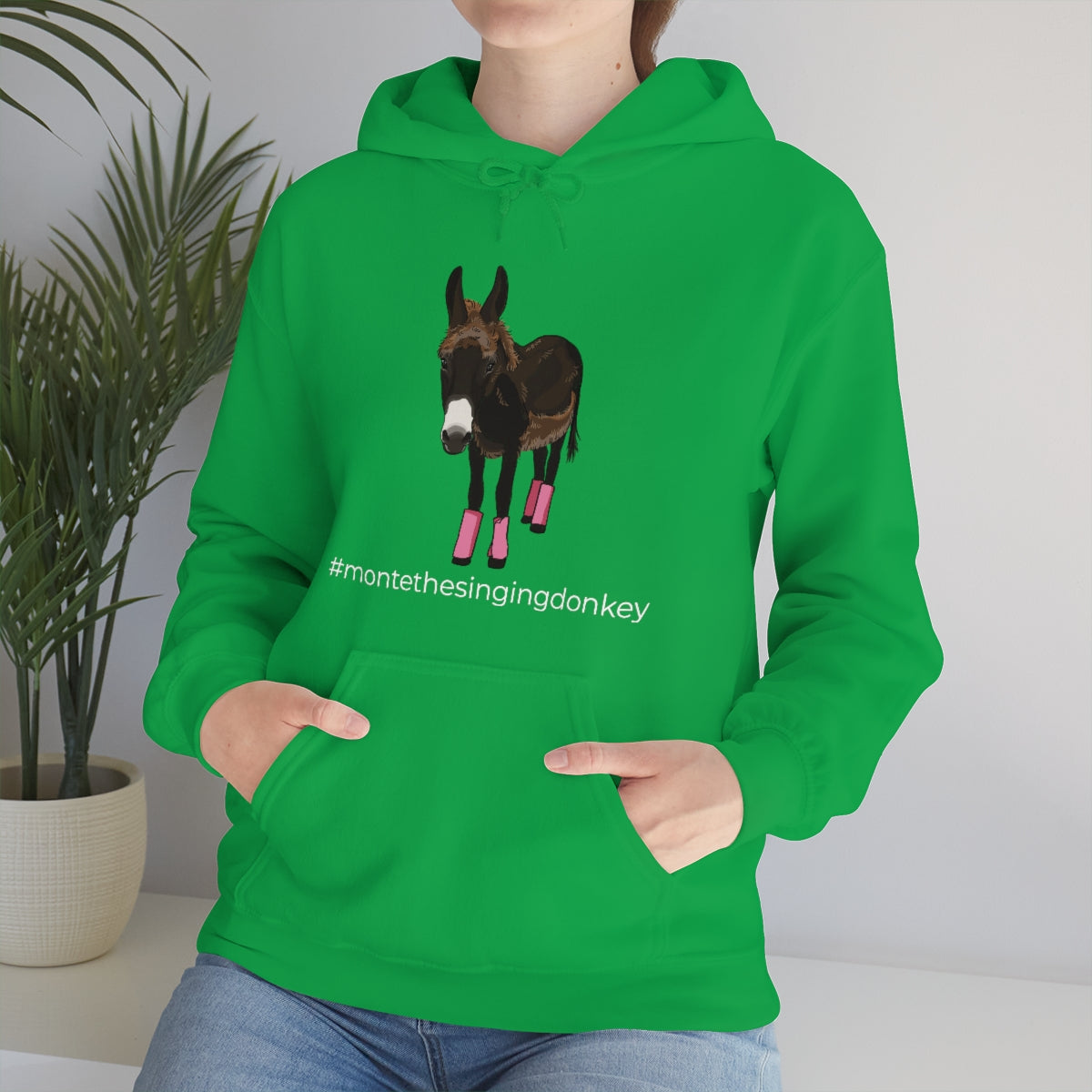 Monte the Singing Donkey Summer Cut Unisex Heavy Blend™ Hooded Sweatshirt (S-5XL)