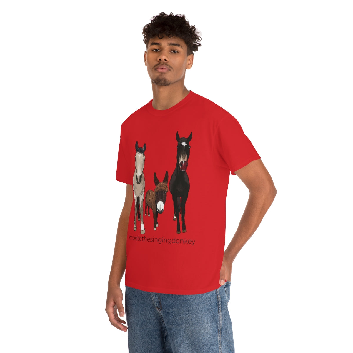 Monte the Singing Donkey and The Brudders Unisex Heavy Cotton Tee (S-3X)