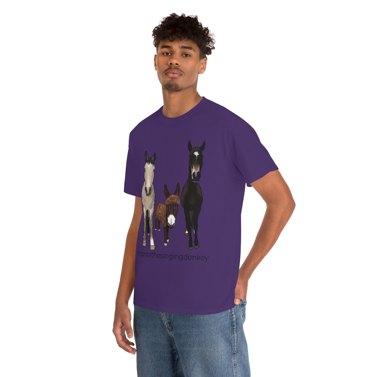 Monte the Singing Donkey and The Brudders Unisex Heavy Cotton Tee (S-3X)