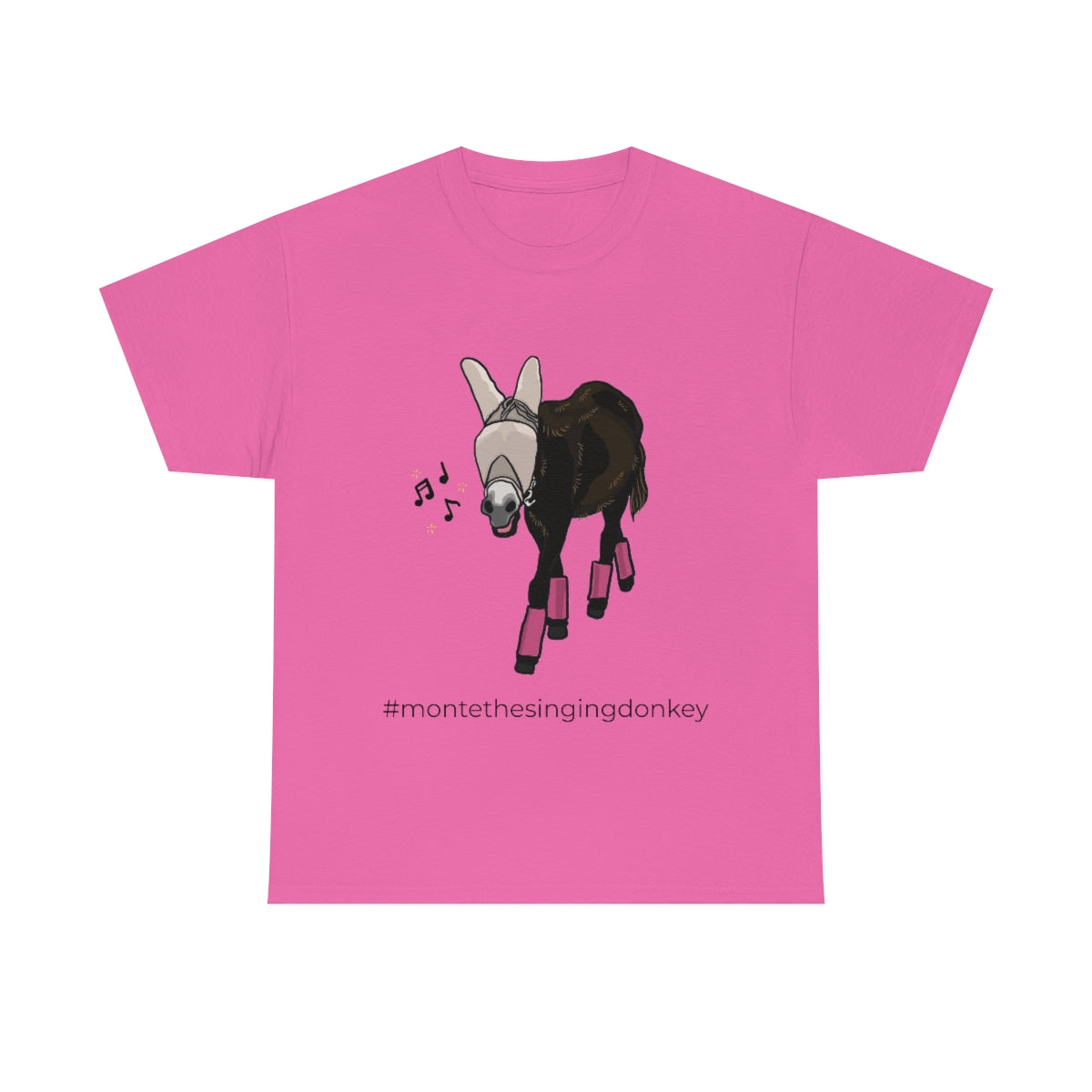 Monte the Singing Donkey Fly Gear Unisex Heavy Cotton Tee (S-3X)