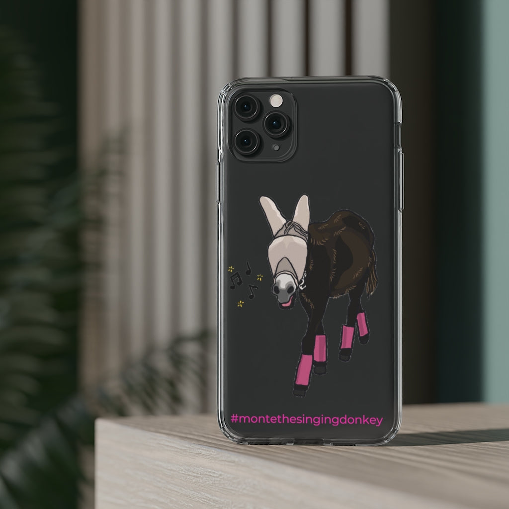 Monte the Singing Donkey Fly Gear Phone Clear Phone Case - iPhone 11-13 (mini - Pro Max)