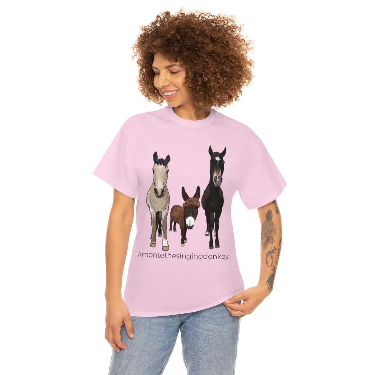 Monte the Singing Donkey and The Brudders Unisex Heavy Cotton Tee (S-3X)