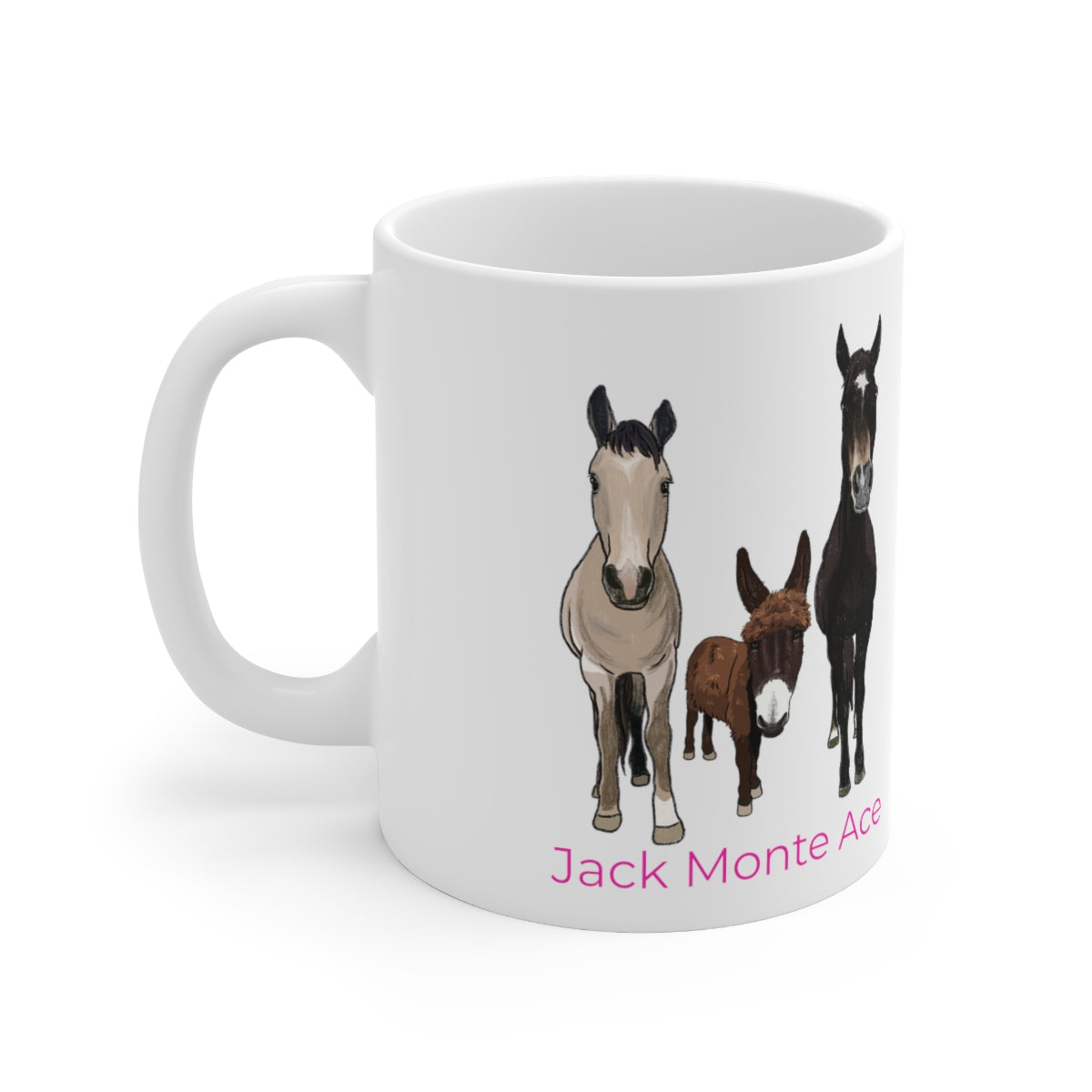 Mornings with Monte the Singing Donkey and The Brudders Ceramic Mug 11oz