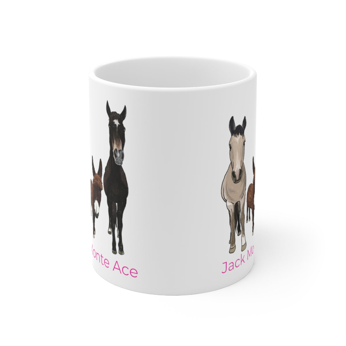Mornings with Monte the Singing Donkey and The Brudders Ceramic Mug 11oz