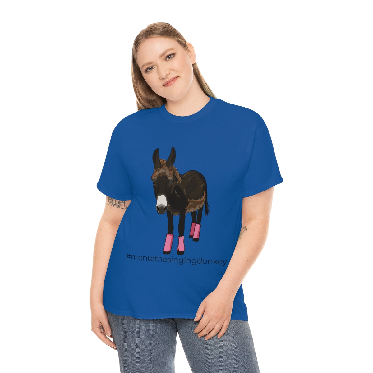 Monte the Singing Donkey Fly Gear Unisex Heavy Cotton Tee (S-5X)