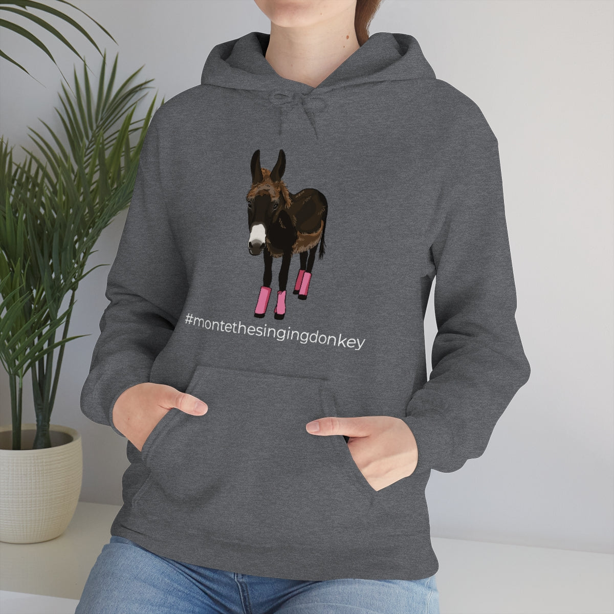 Monte the Singing Donkey Summer Cut Unisex Heavy Blend™ Hooded Sweatshirt (S-5XL)