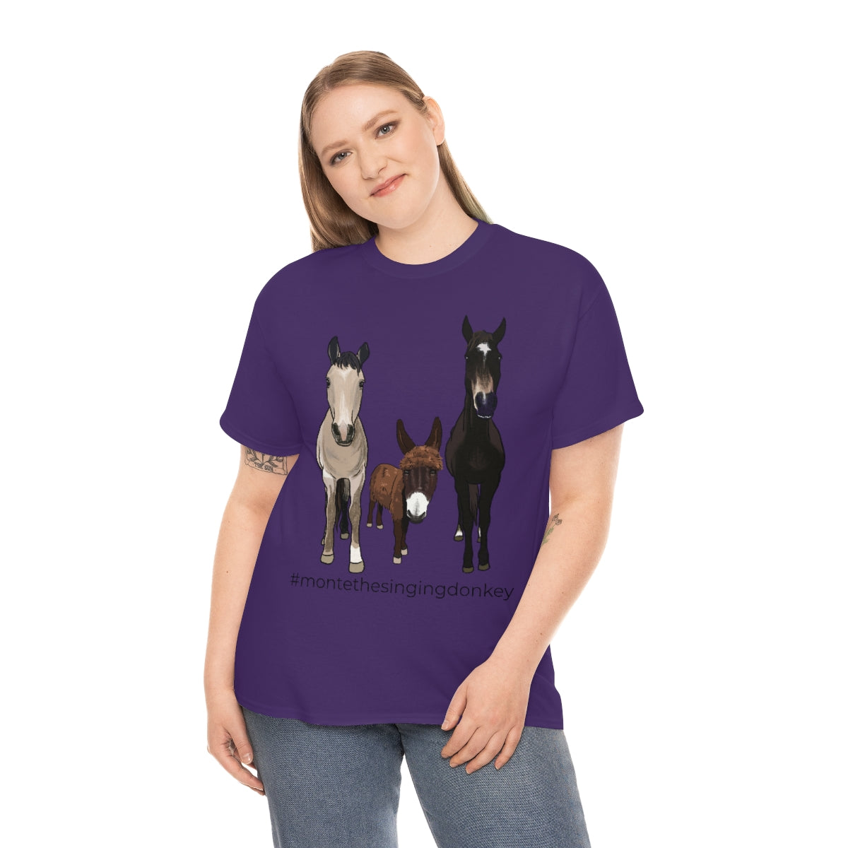 Monte the Singing Donkey and The Brudders Unisex Heavy Cotton Tee (S-3X)