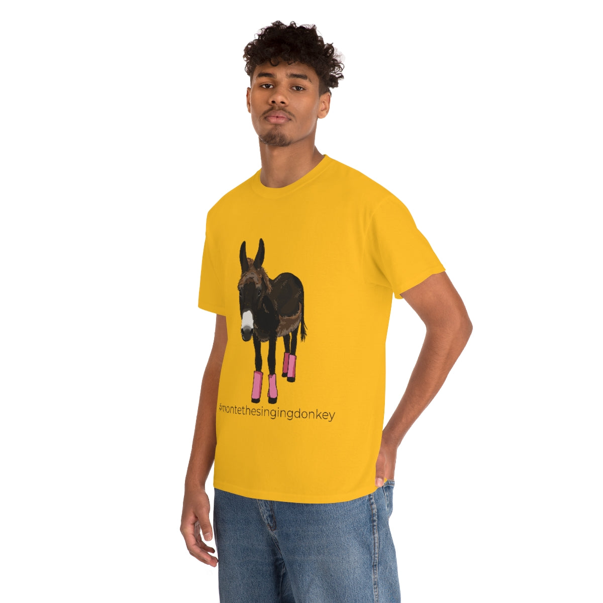 Monte the Singing Donkey Fly Gear Unisex Heavy Cotton Tee (S-5X)
