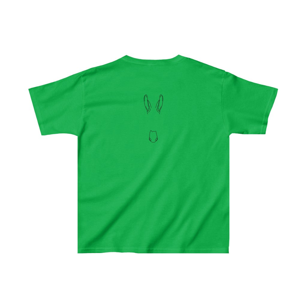 Monte the Singing Donkey Braying Silhouette Kids Heavy Cotton™ Tee (XS - XL)